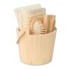 Coffret de bain baquet en bois bois