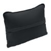 Coussin en tissu suédé noir
