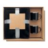 Ensemble couverture et 2 mugs noir