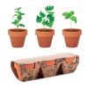 3 pots en terre bois | sans marquage | non disponible | non disponible | non disponible