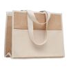 Sac shopping en toile et jute beige | sans marquage | non disponible | non disponible | non disponible