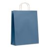 Sac en papier grand format bleu | sans marquage | non disponible | non disponible | non disponible