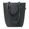 Sac shopping en feutre RPET gris foncé | sans marquage | non disponible | non disponible | non disponible