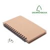Un carnet , un Pin beige | sans marquage | non disponible | non disponible | non disponible
