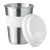 Gobelet en acier inox. 350ml blanc | sans marquage | non disponible | non disponible