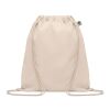 Sac à cordon en coton organique beige | sans marquage | non disponible | non disponible | non disponible
