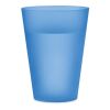 Gobelet en PP givré 300ml bleu transparent | sans marquage | non disponible | non disponible