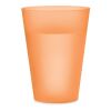 Gobelet en PP givré 300ml orange transparent | sans marquage | non disponible | non disponible