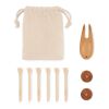 Set d'accessoires de golf beige | sans marquage | non disponible | non disponible | non disponible