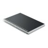 Carnet A5 à spirales en RPET noir | sans marquage | non disponible | non disponible | non disponible
