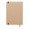 Carnet de note A5 en carton recyclé 80g/m2 noir | sans marquage | non disponible | non disponible