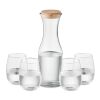 Set de boisson en verre recyclé transparent | sans marquage | non disponible | non disponible