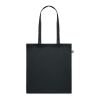 Sac shopping en coton recyclé noir | sans marquage | non disponible | non disponible | non disponible