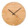 Round shape bamboo wall clock bois | sans marquage | non disponible | non disponible