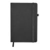 Recycled PU A5 lined notebook noir | sans marquage | non disponible | non disponible | non disponible
