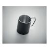 Double wall metal mug 300 ml noir | sans marquage | non disponible | non disponible | non disponible
