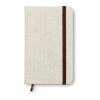 Carnet A6 avec 96 pages toile beige | sans marquage | non disponible | non disponible | non disponible