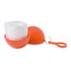 Poncho dans un emballage rond orange | sans marquage | non disponible | non disponible