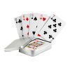 Cartes à jouer boîte étain argent mate | sans marquage | non disponible | non disponible