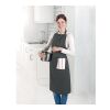 Tablier de cuisine ajustable gris foncé | sans marquage | non disponible | non disponible | non disponible