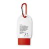 Crème solaire protection SPF30 30ml avec mousqueton rouge | sans marquage | non disponible | non disponible | non disponible