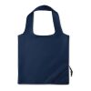 Sac shopping polyester pliable bleu | sans marquage | non disponible | non disponible | non disponible