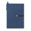 Carnet recyclé ligné et stylo bleu | sans marquage | non disponible | non disponible