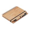 Carnet de note avec stylo en bambou bois | sans marquage | non disponible | non disponible