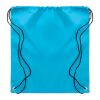 Sac cordelette en PET 190gr turquoise | sans marquage | non disponible | non disponible | non disponible