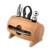 4 accessoires à vin en tonneau bois | sans marquage | non disponible | non disponible
