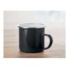 Mug en métal avec émail noir | sans marquage | non disponible | non disponible | non disponible