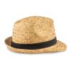 Chapeau en paille naturelle noir | sans marquage | non disponible | non disponible | non disponible