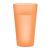 Gobelet réutilisable en PP 550 ml orange transparent | sans marquage | non disponible | non disponible