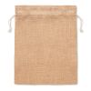 Sac cadeau moyen en jute beige | sans marquage | non disponible | non disponible | non disponible