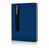 Carnet de notes A5 avec stylo tactile Deluxe blue marin | sans marquage | non disponible | non disponible | non disponible