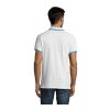 PASADENA MEN POLO 200 Blanc/Aqua | L | sans marquage | non disponible | non disponible | non disponible