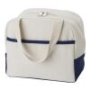 Sac isotherme en coton 280 g/m² Alex bleu marine/beige | sans marquage | non disponible | non disponible