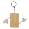 Porte-clés câble de charge en bambou Bianca marron | sans marquage | non disponible | non disponible