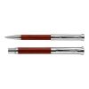 Parure de stylo bille et roller marron | sans marquage | non disponible | non disponible