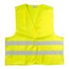 Gilet de sécurité en polyester pour adulte jaune | sans marquage | non disponible | non disponible