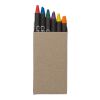 Set de 6 crayons gras. multicolore | sans marquage | non disponible | non disponible