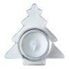 Bougie Sapin avec support en verre argent | sans marquage | non disponible | non disponible