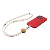 Porte-téléphone lanyard en coton Lucia Martre | sans marquage | non disponible | non disponible