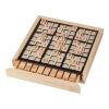 Jeu de sudoku en bois Christa marron | sans marquage | non disponible | non disponible