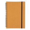 Carnet A5 en cuir recyclé A5 Egon marron | sans marquage | non disponible | non disponible