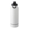Gourde isotherme de 1 000 ml en acier inoxydable Nathaniel blanc | sans marquage | non disponible | non disponible