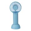 Ventilateur électrique portatif rechargeable en ABS Oren bleu clair