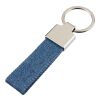 Llavero de tela vaquera Enzi bleu | sans marquage | non disponible | non disponible