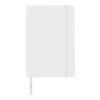 Carnet A5 avec couverture souple en PU Mireia blanc | sans marquage | non disponible | non disponible