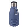 Gourde pliable de 550 ml en silicone Erin bleu cobalt | sans marquage | non disponible | non disponible